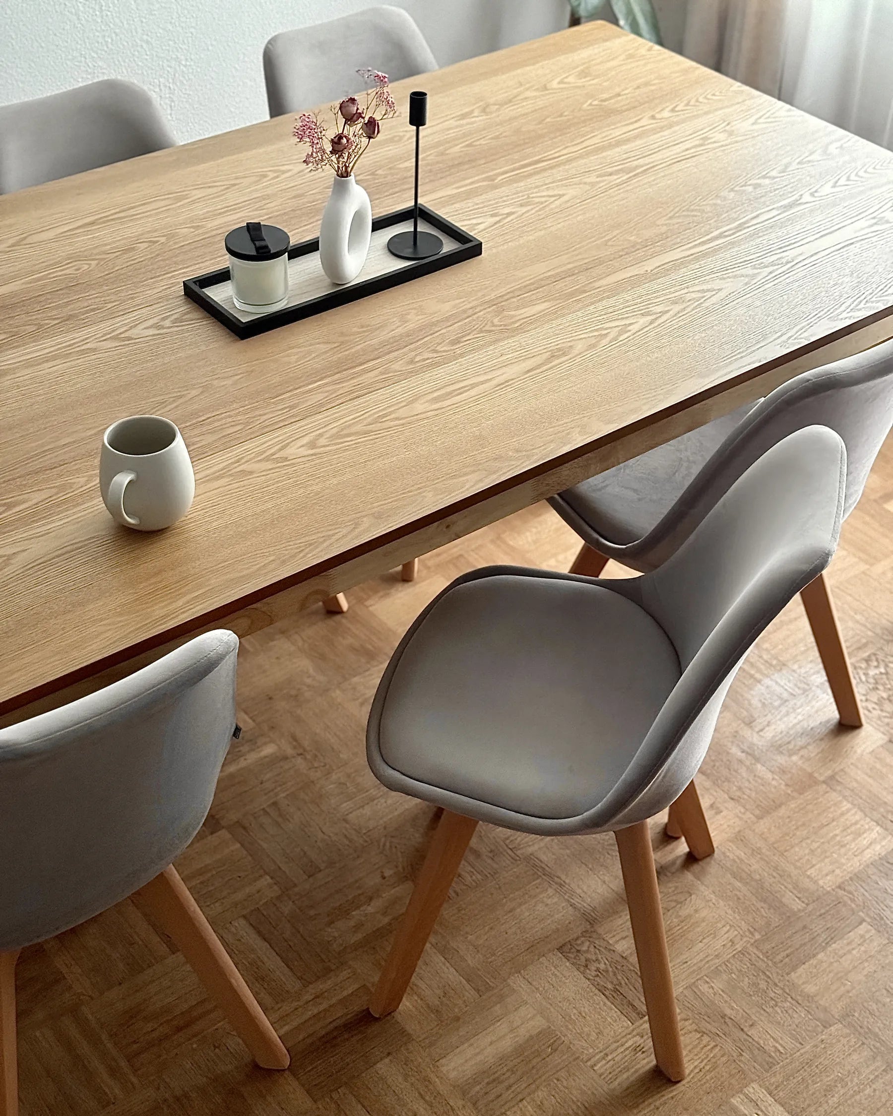 Set of 2 Dining Chairs DAKOTA II Velvet Taupe