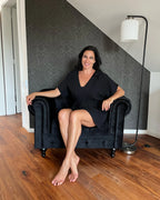 Armchair CHESTERFIELD Velvet Black