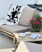 Garden Coffee Table TODI 45 cm 80 cm Bamboo Brown