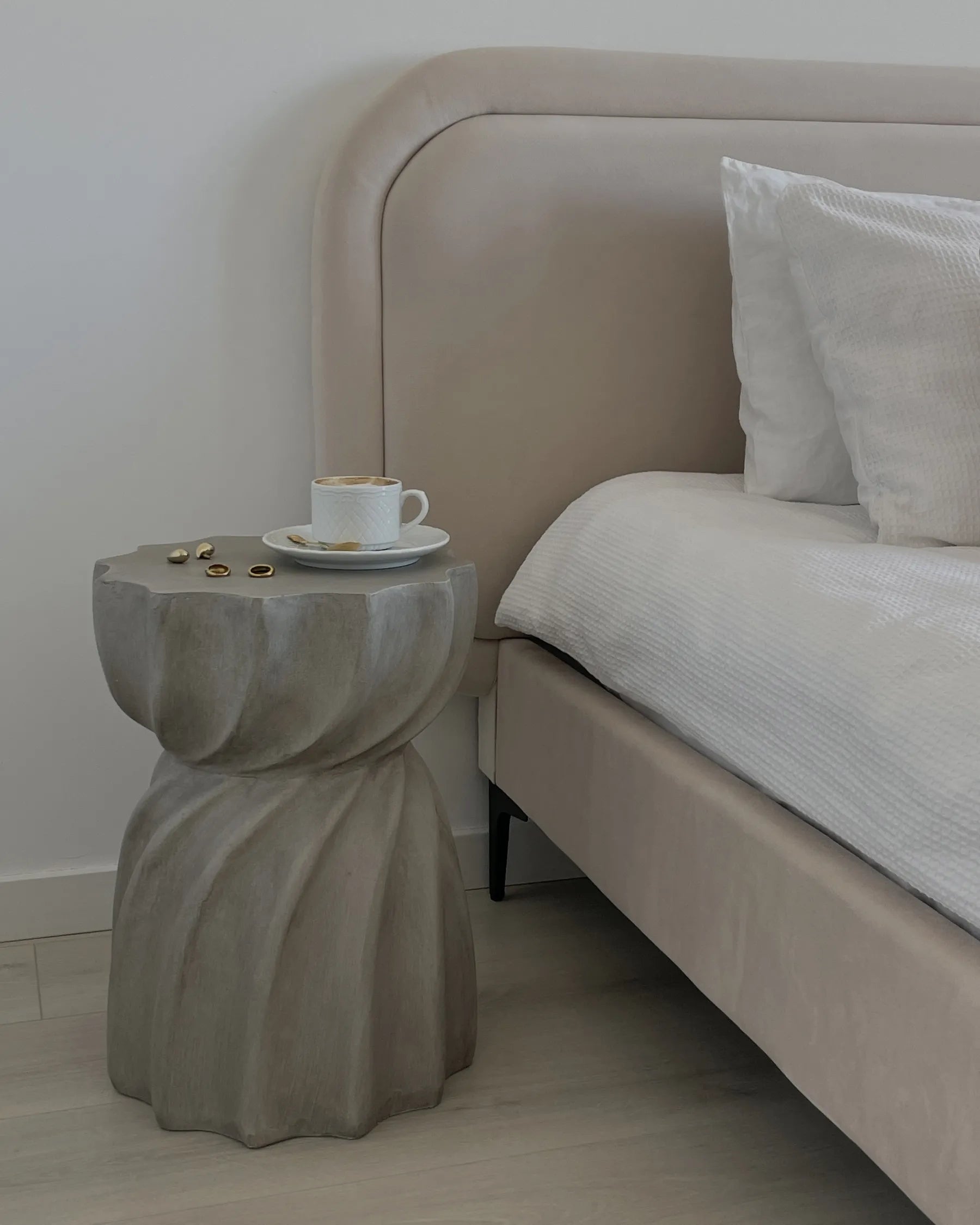 Side Table ALGUA 35 cm 35 cm Grey