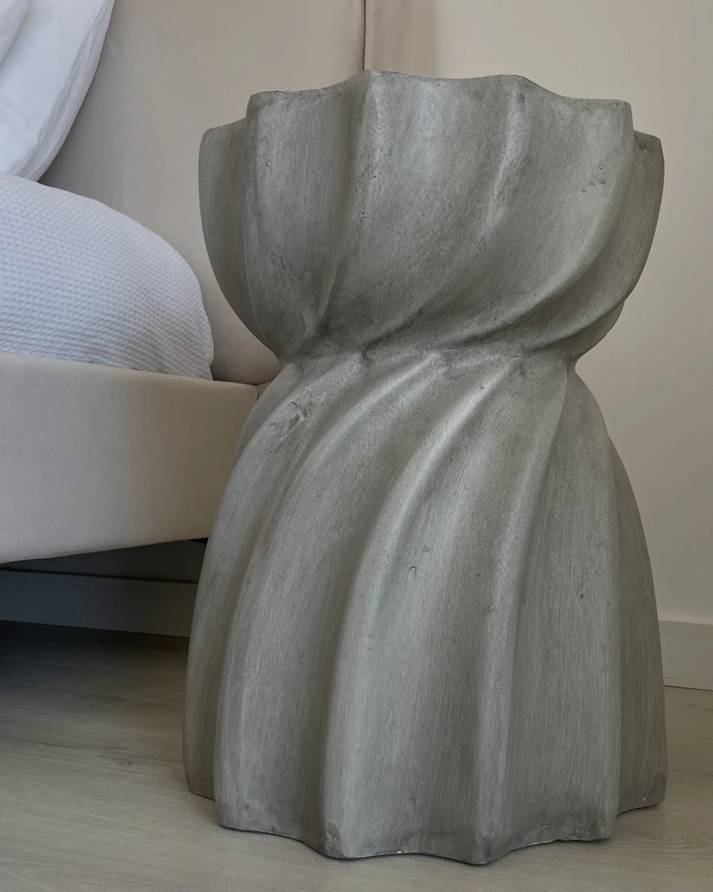 Side Table ALGUA 35 cm 35 cm Grey