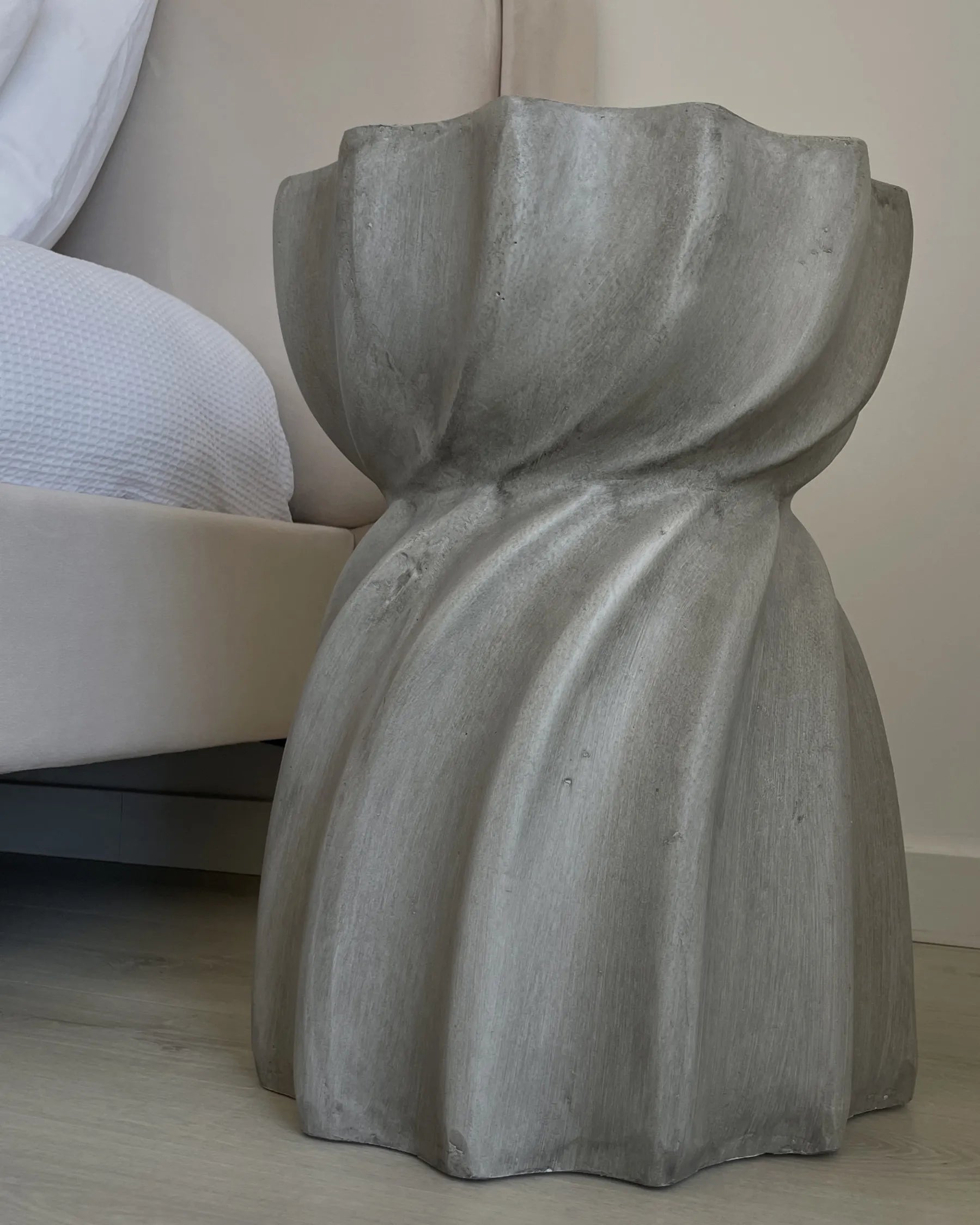 Side Table ALGUA 35 cm 35 cm Grey