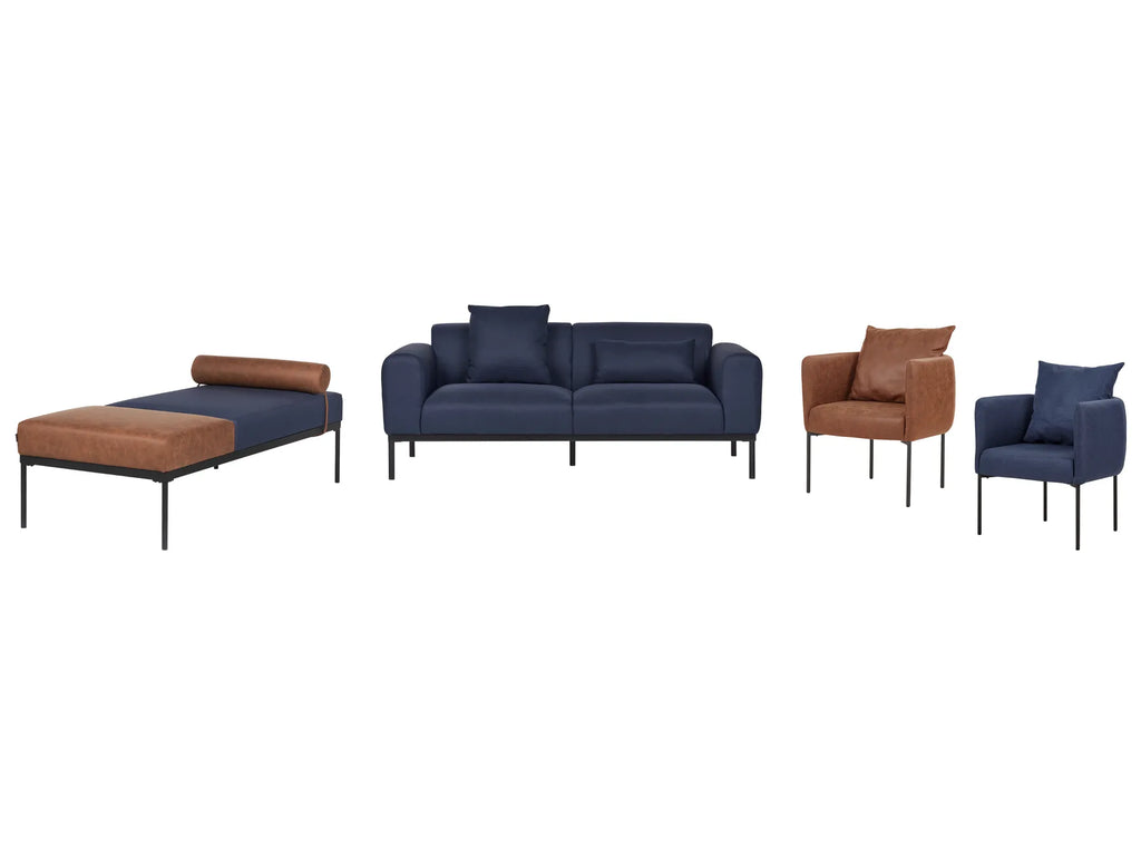 Armchair MALMOS Fabric Dark Blue