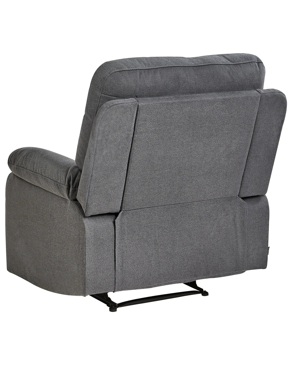 Recliner Chair BERGEN with Footrest Fabric Dark Grey