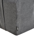 Recliner Chair BERGEN with Footrest Fabric Dark Grey