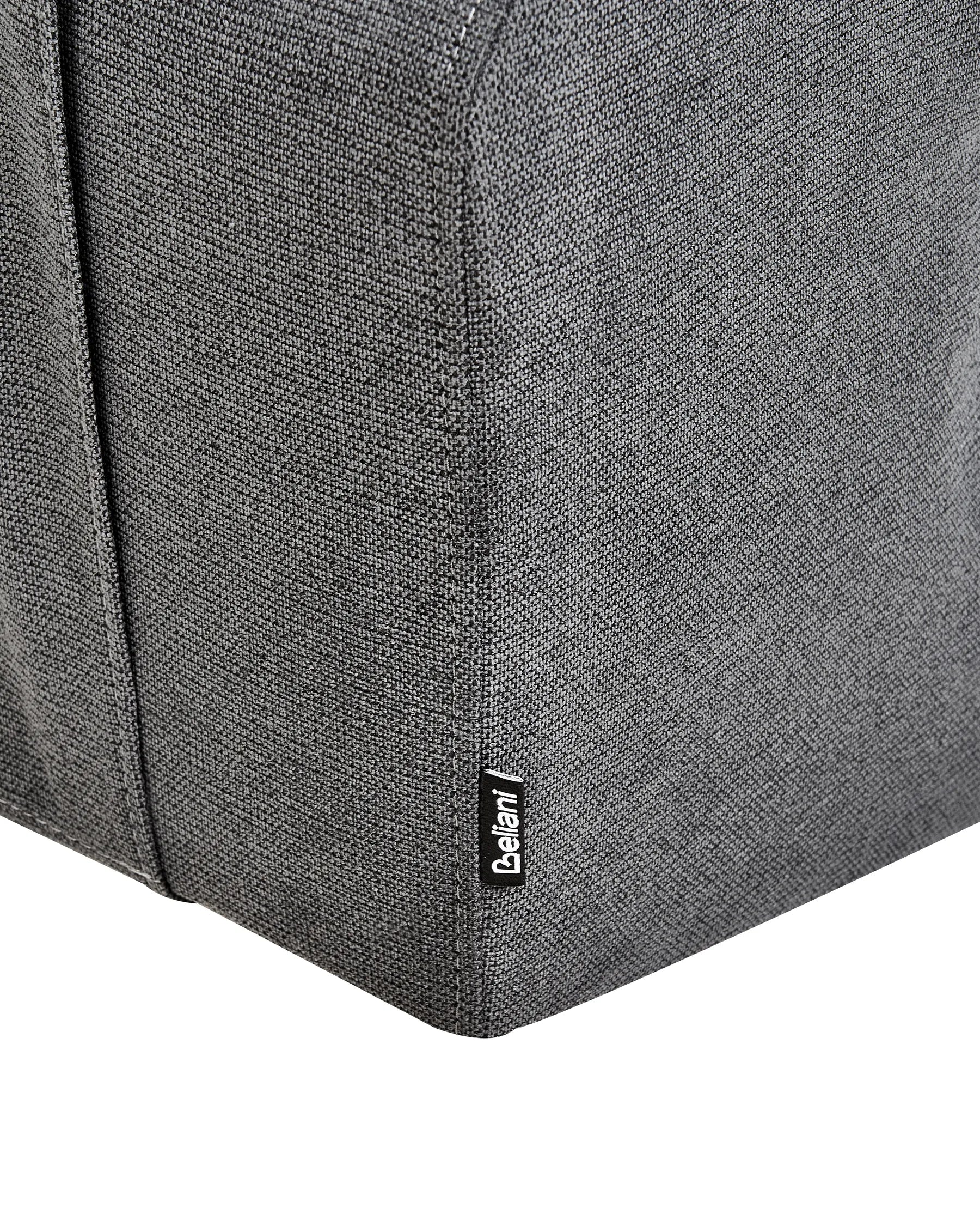 Recliner Chair BERGEN with Footrest Fabric Dark Grey