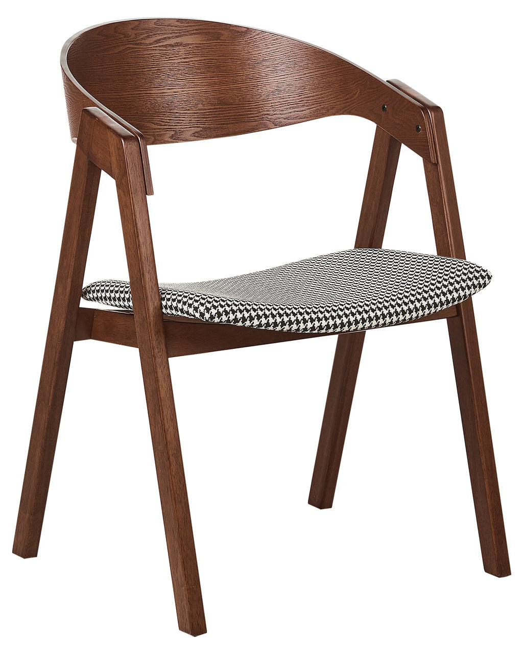 Set of 2 Dining Chairs YUBA Wood Black/ White