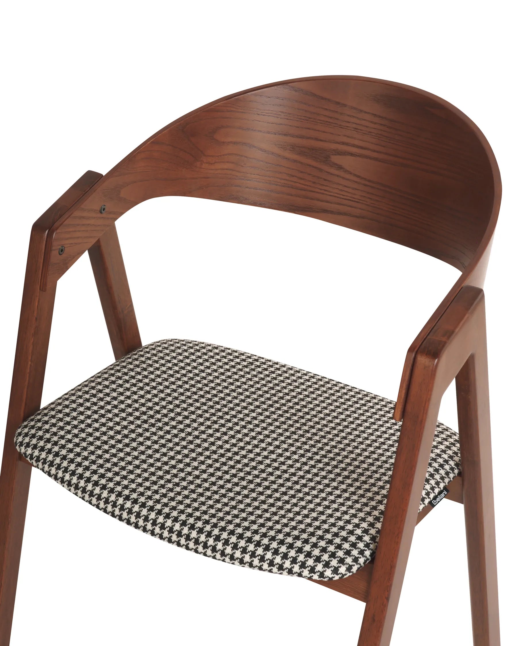Set of 2 Dining Chairs YUBA Wood Black/ White