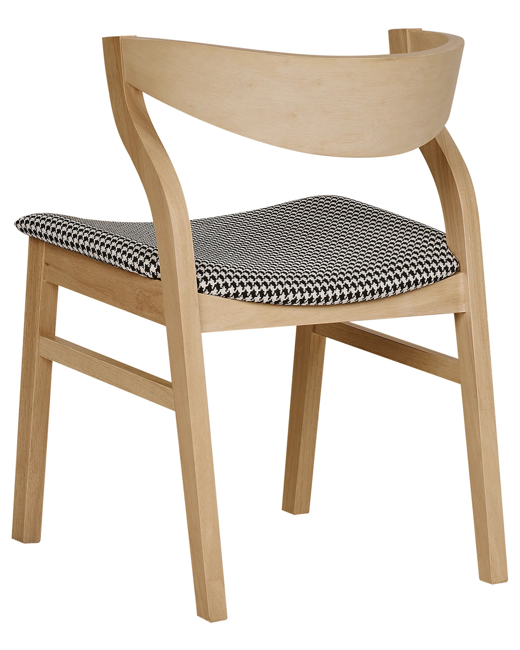 Set of 2 Dining Chairs MAROA Wood Black/ White