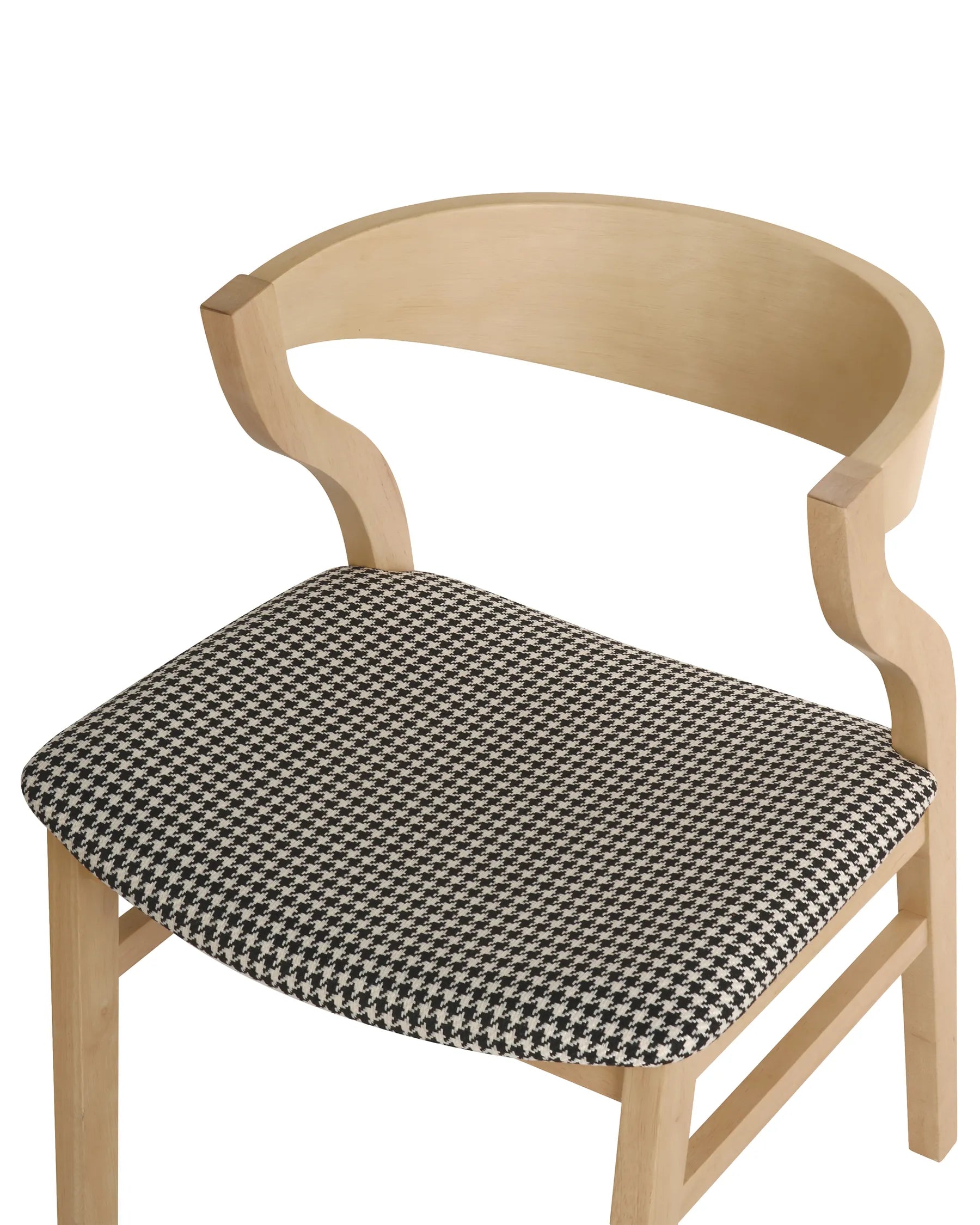 Set of 2 Dining Chairs MAROA Wood Black/ White