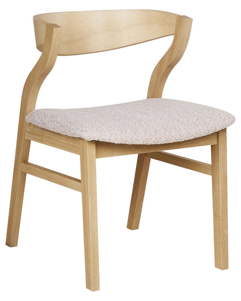 Set of 2 Dining Chairs MAROA Wood Light Beige