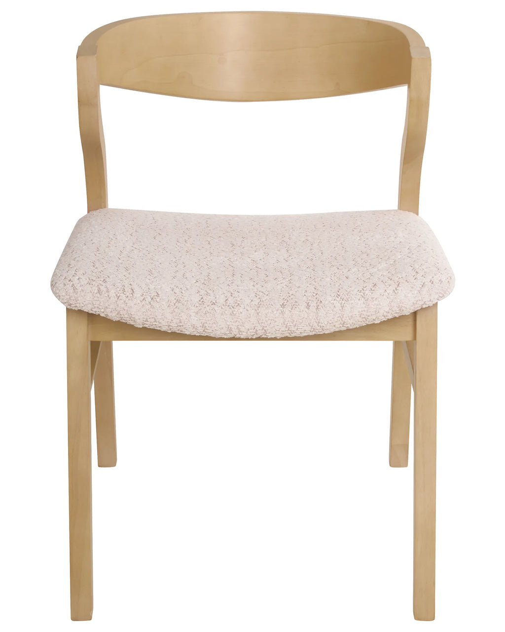 Set of 2 Dining Chairs MAROA Wood Light Beige