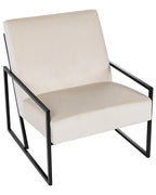 Armchair DELARY Velvet Light Beige