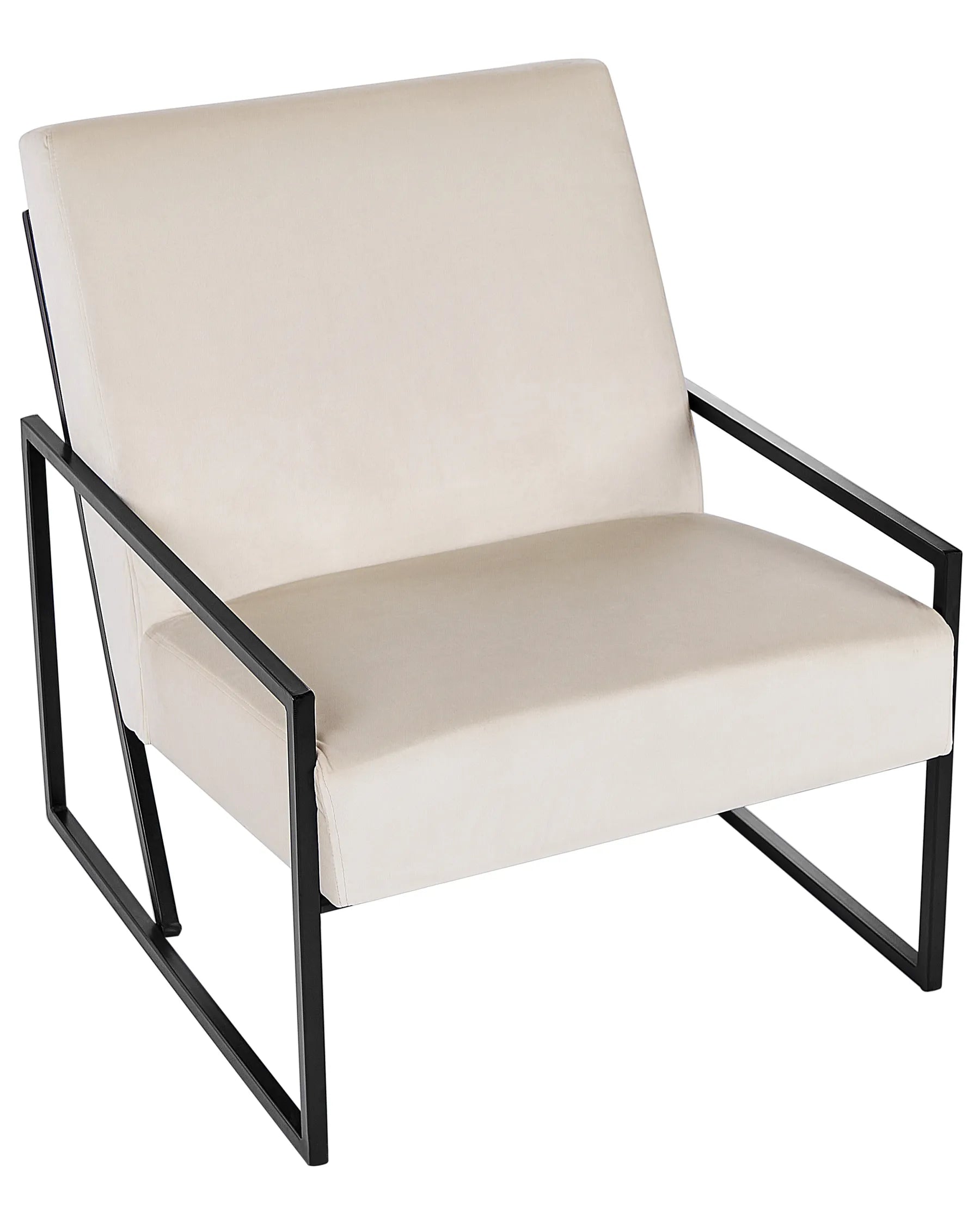 Armchair DELARY Velvet Light Beige