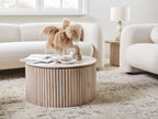 Coffee Table KIRKWOOD Mango Wood Light Brown with Storage