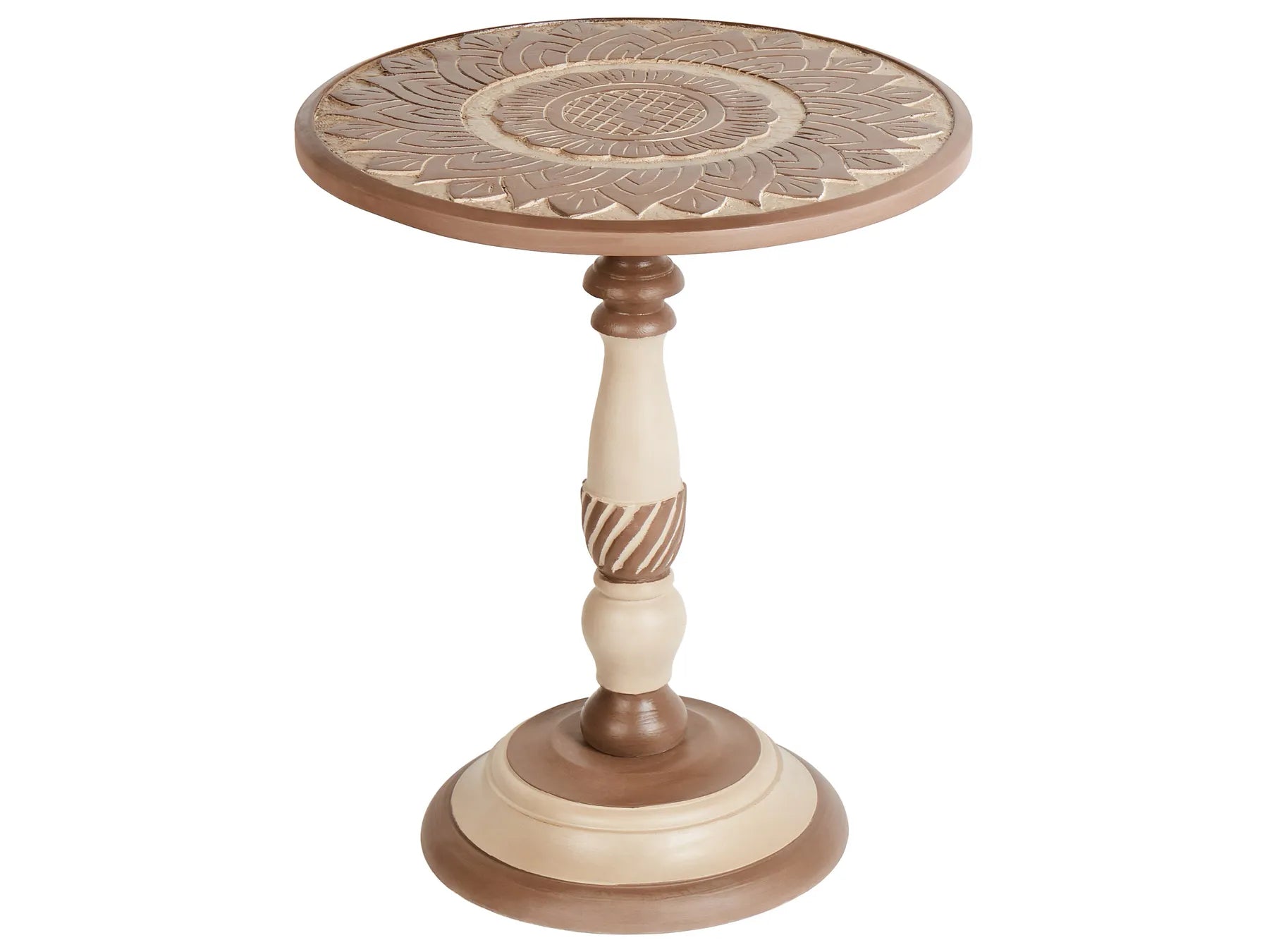 Side Table EULO Mango Wood Brown