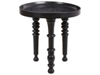 Side Table LEETON Mango Wood Black