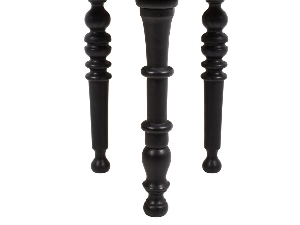 Side Table LEETON Mango Wood Black