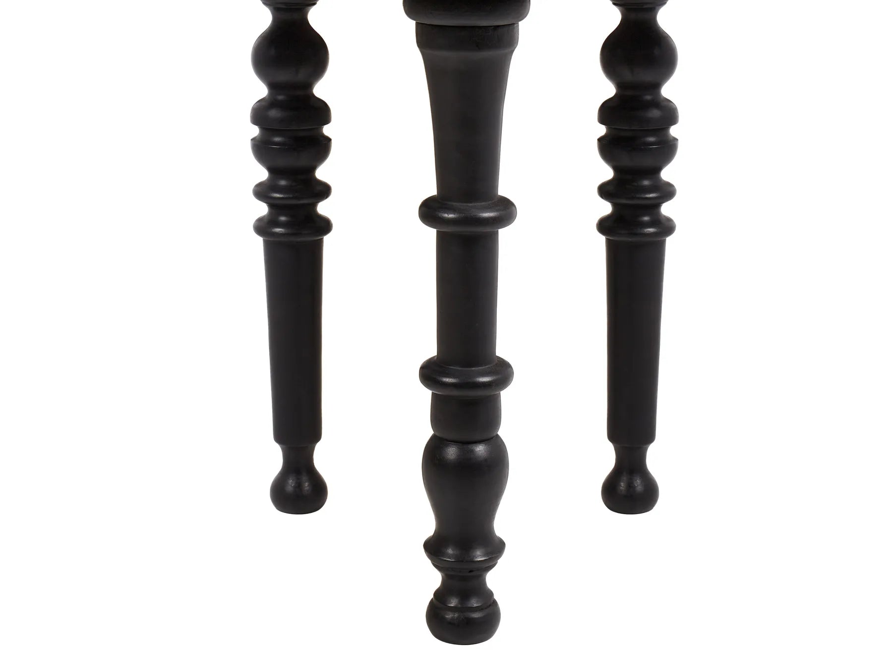Side Table LEETON Mango Wood Black