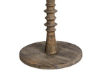 Set of 2 Side Tables THALIA Mango Wood Dark Brown