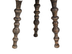 Set of 2 Side Tables MARNOO Mango Wood Dark Brown