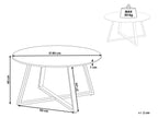 Coffee Table IVINS Ceramic White Marble