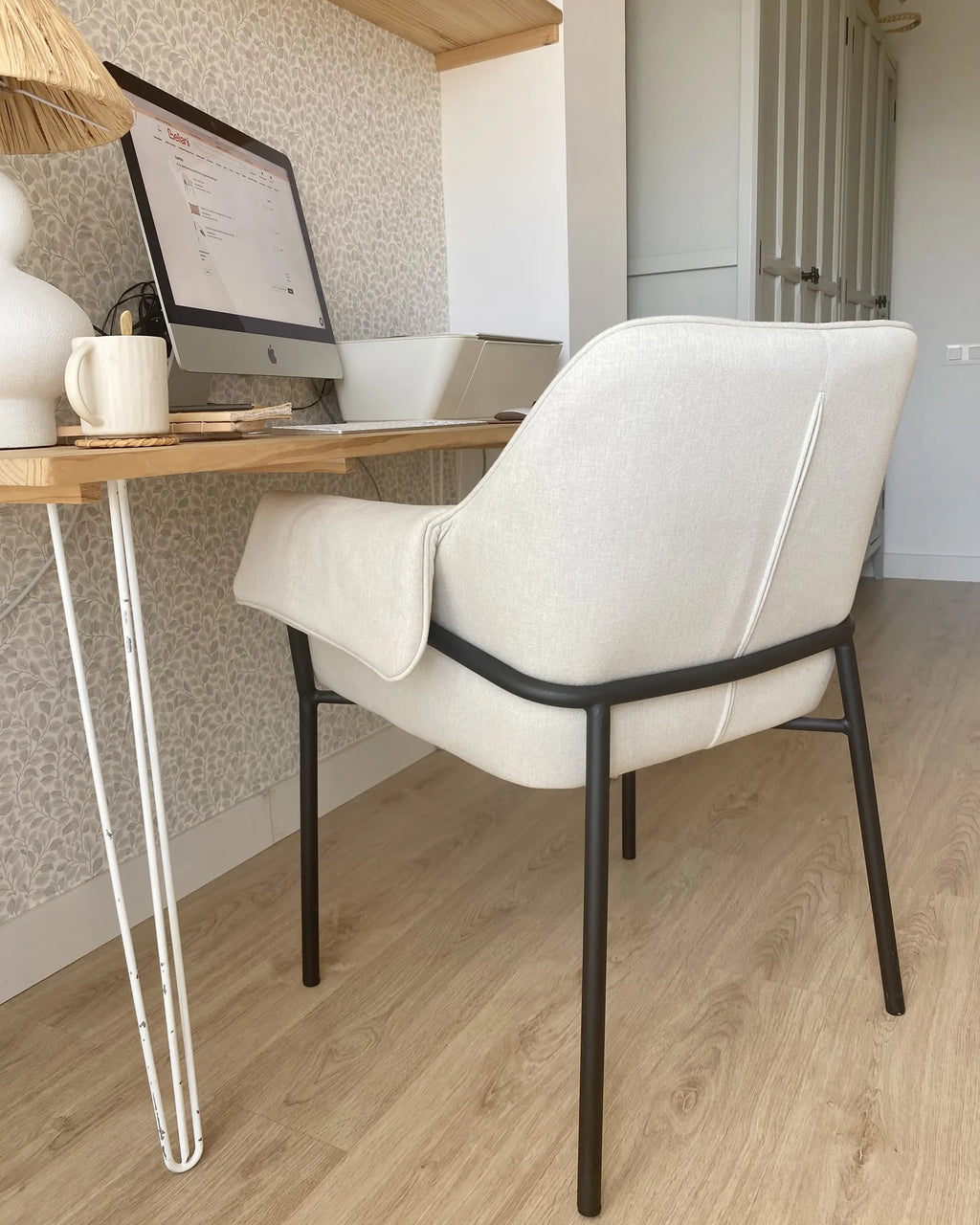 Armchair ARLA Fabric Light Beige