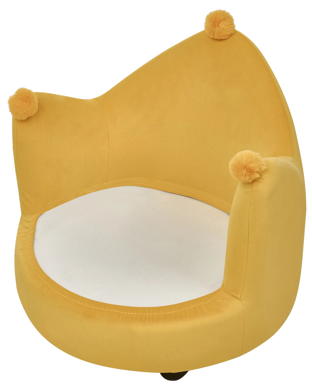 Kids Chair Crown VEGA Velvet Yellow