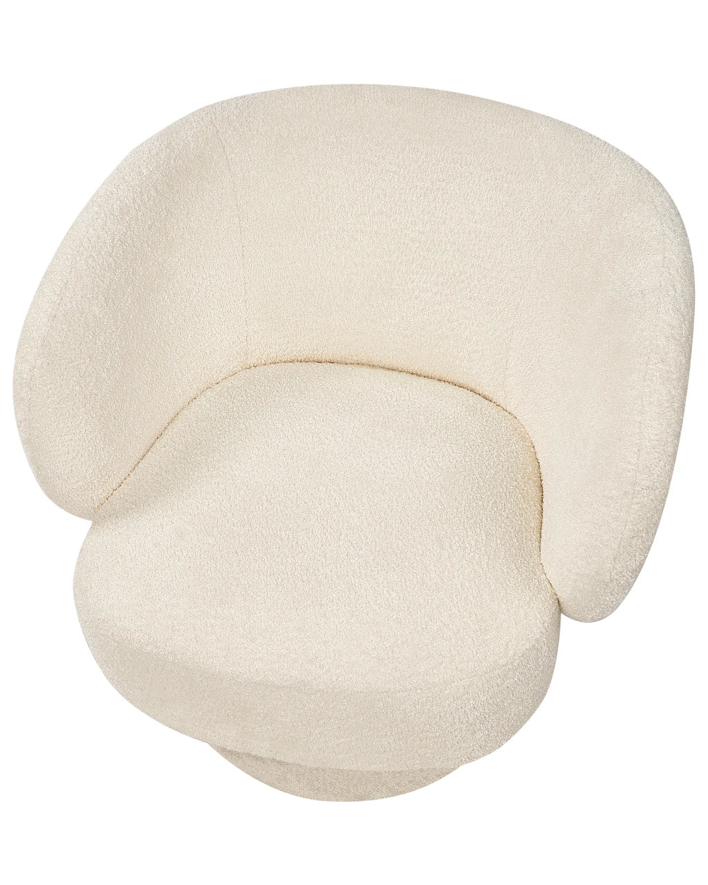 Swivel Armchair LIEKSA Boucle Off-White