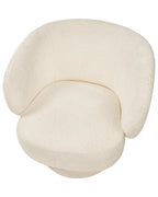 Swivel Armchair LIEKSA Boucle Off-White