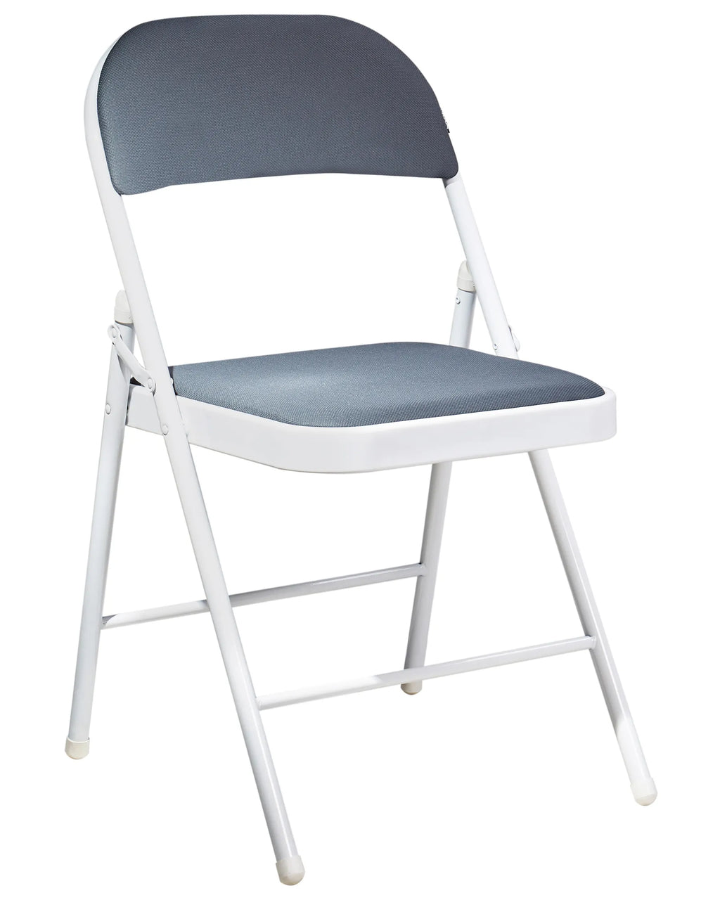 Set of 4 Folding Chairs SPARKS Dark Grey/ White