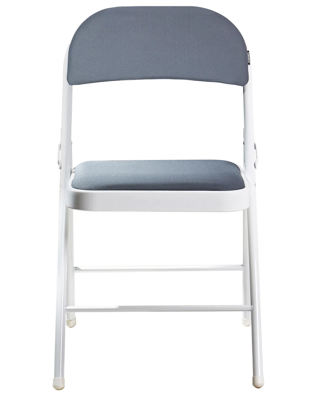 Set of 4 Folding Chairs SPARKS Dark Grey/ White