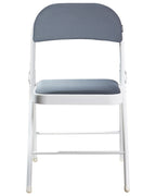 Set of 4 Folding Chairs SPARKS Dark Grey/ White