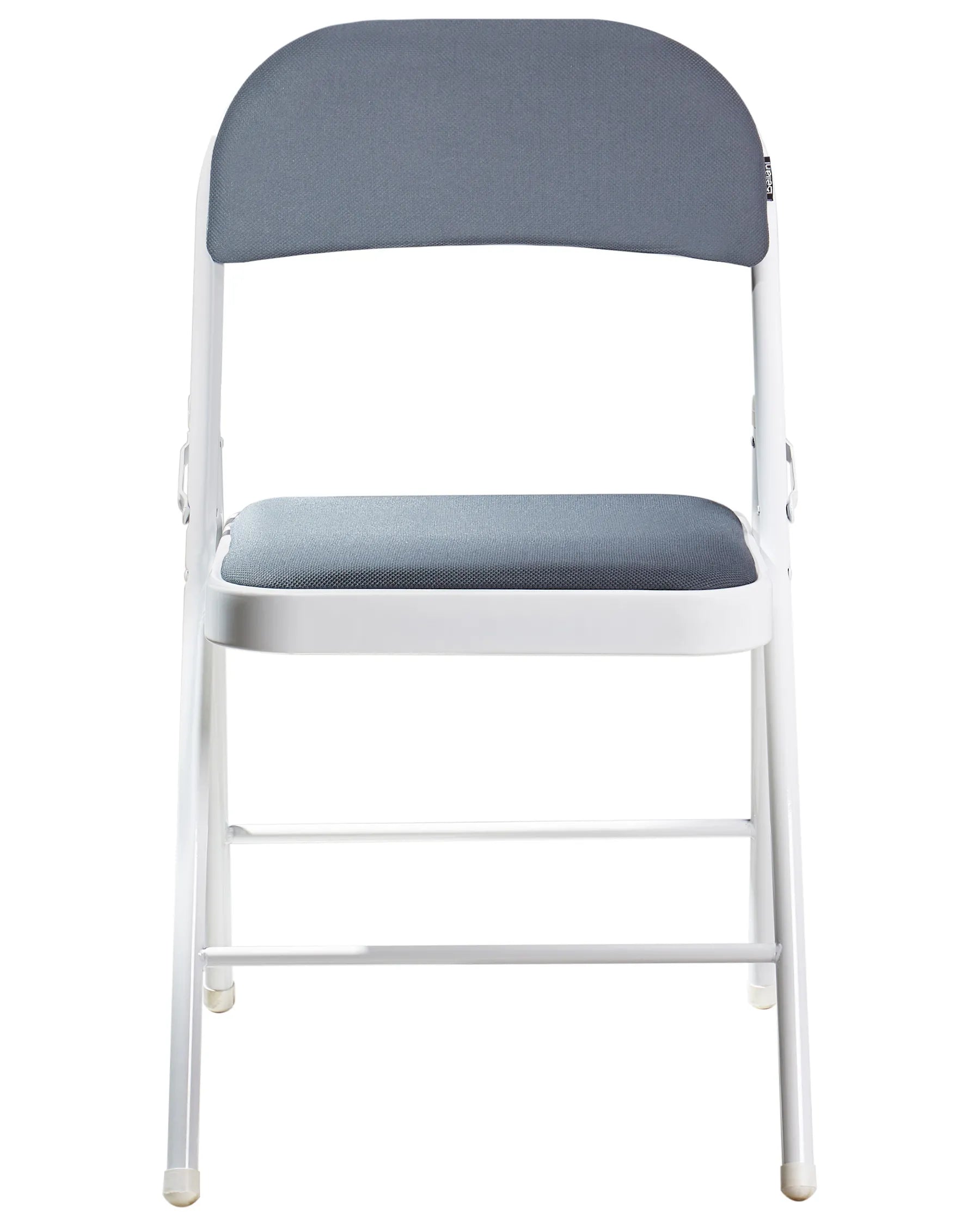 Set of 4 Folding Chairs SPARKS Dark Grey/ White