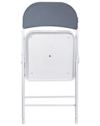 Set of 4 Folding Chairs SPARKS Dark Grey/ White