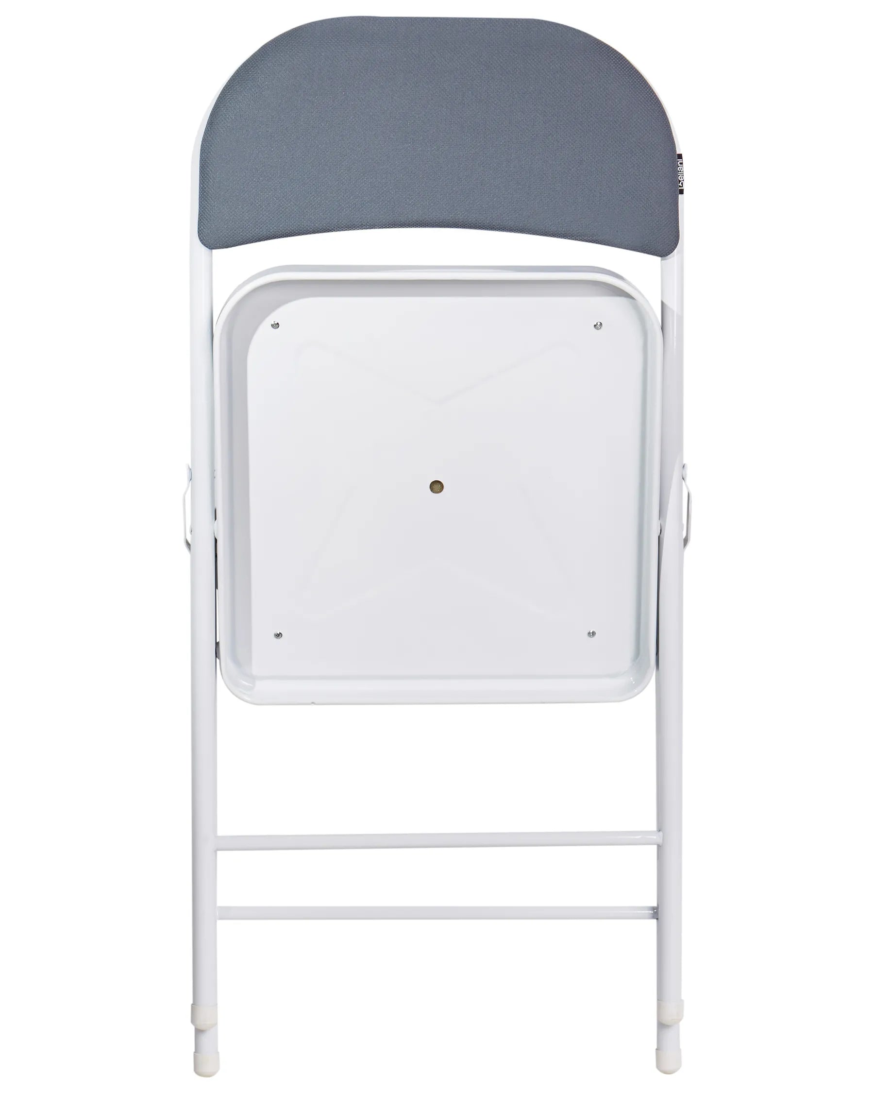 Set of 4 Folding Chairs SPARKS Dark Grey/ White