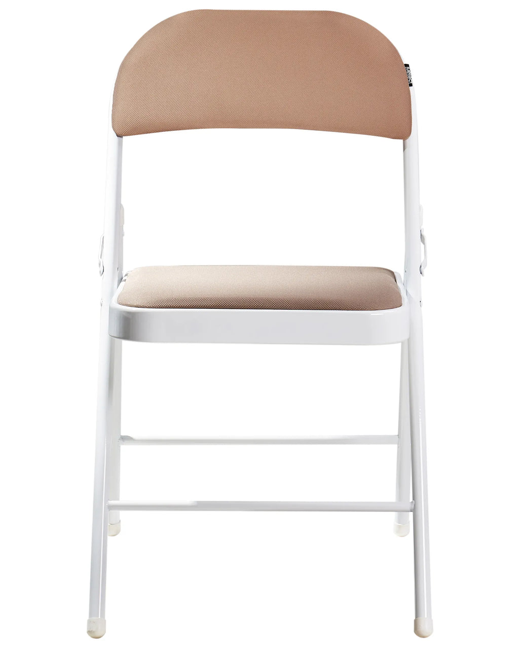 Set of 4 Folding Chairs SPARKS Beige/ White