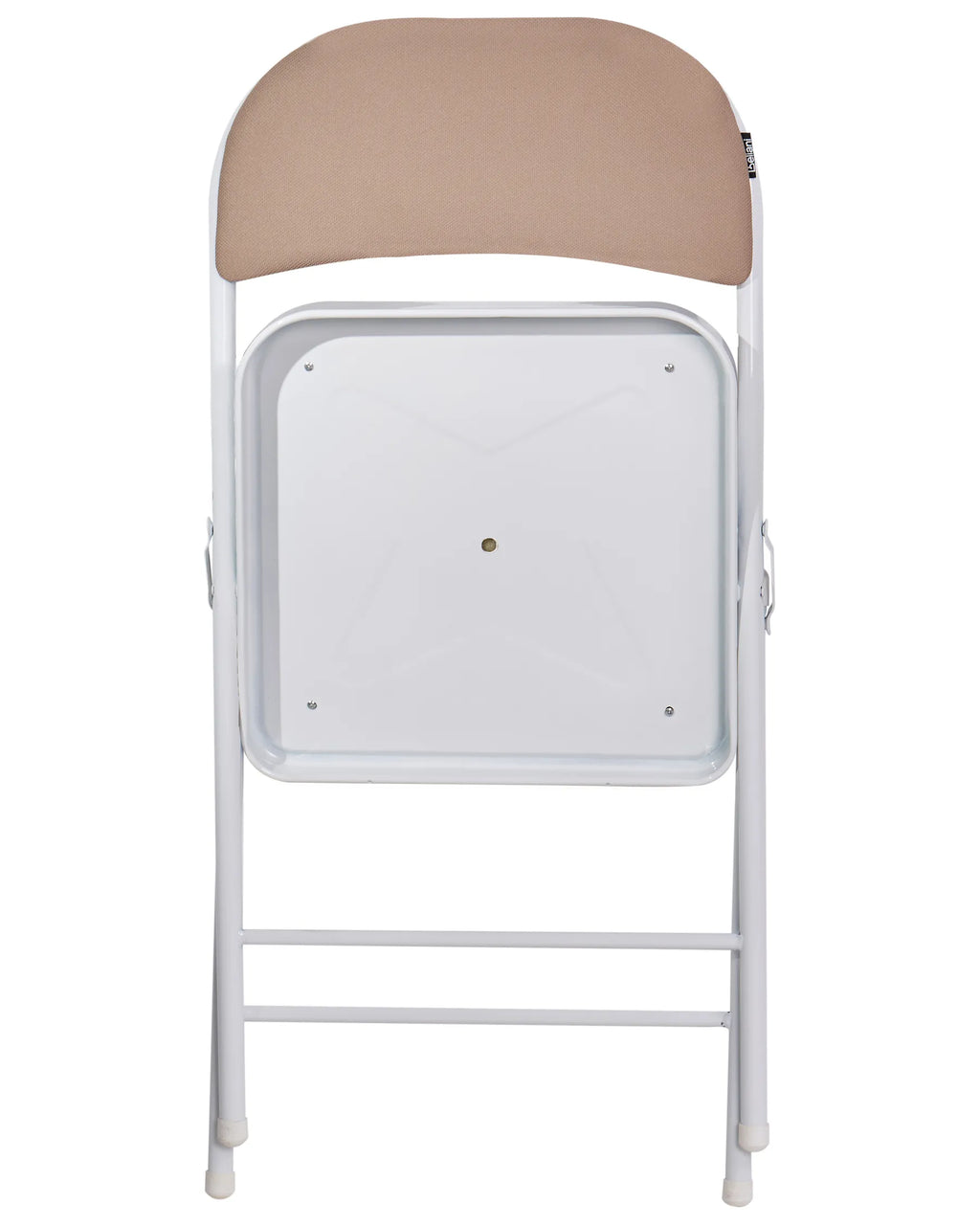 Set of 4 Folding Chairs SPARKS Beige/ White