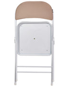 Set of 4 Folding Chairs SPARKS Beige/ White
