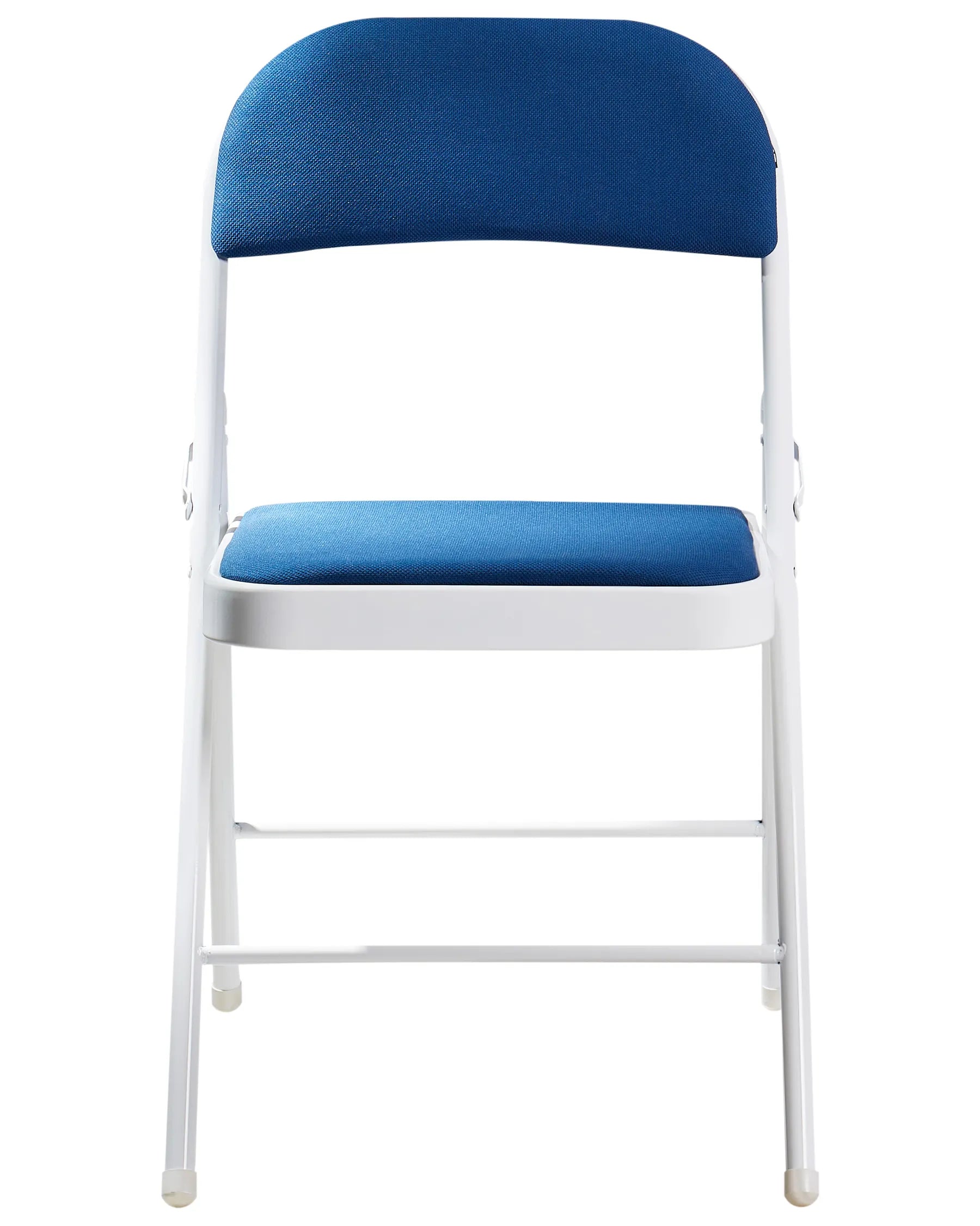 Set of 4 Folding Chairs SPARKS Blue/ White
