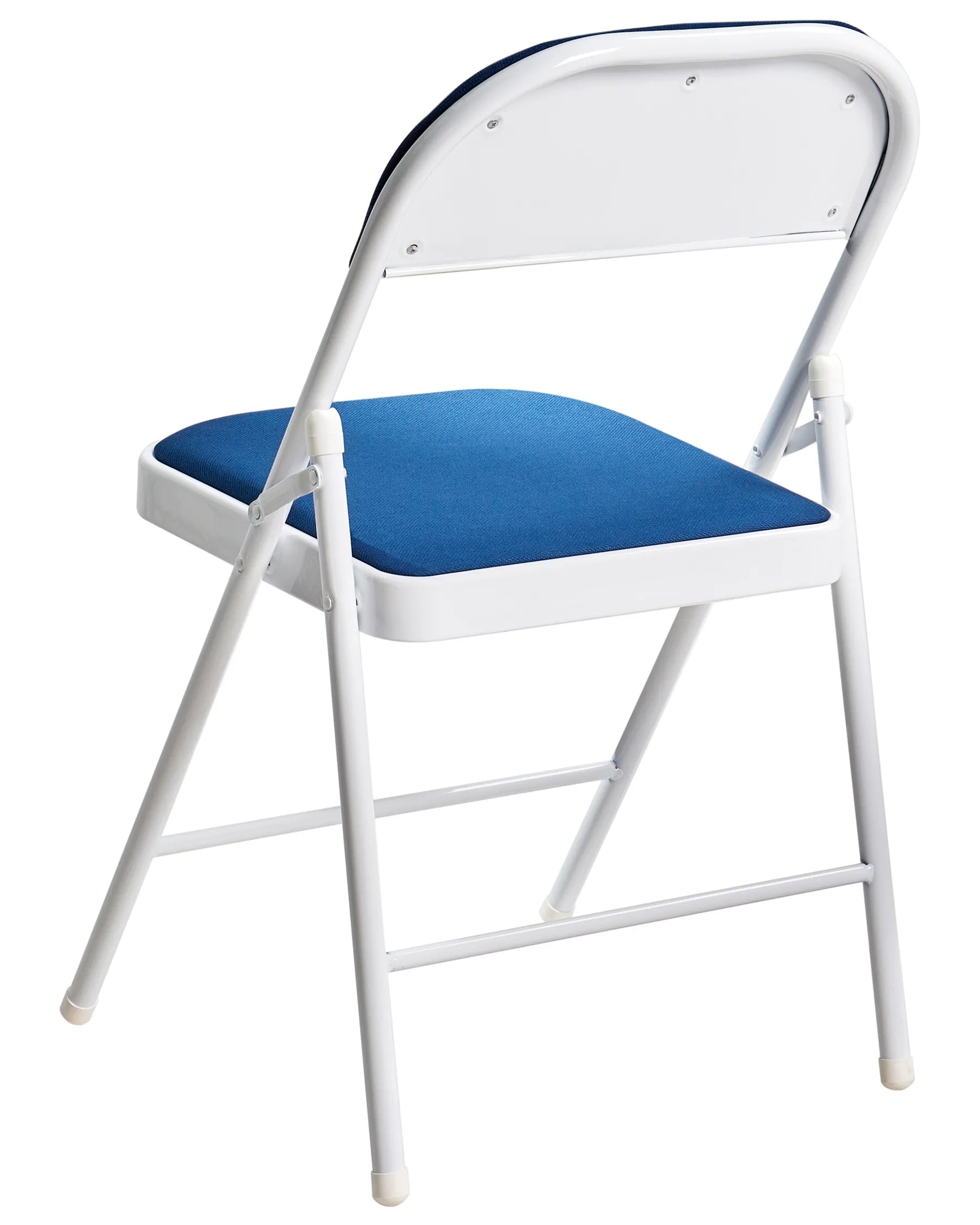 Set of 4 Folding Chairs SPARKS Blue/ White