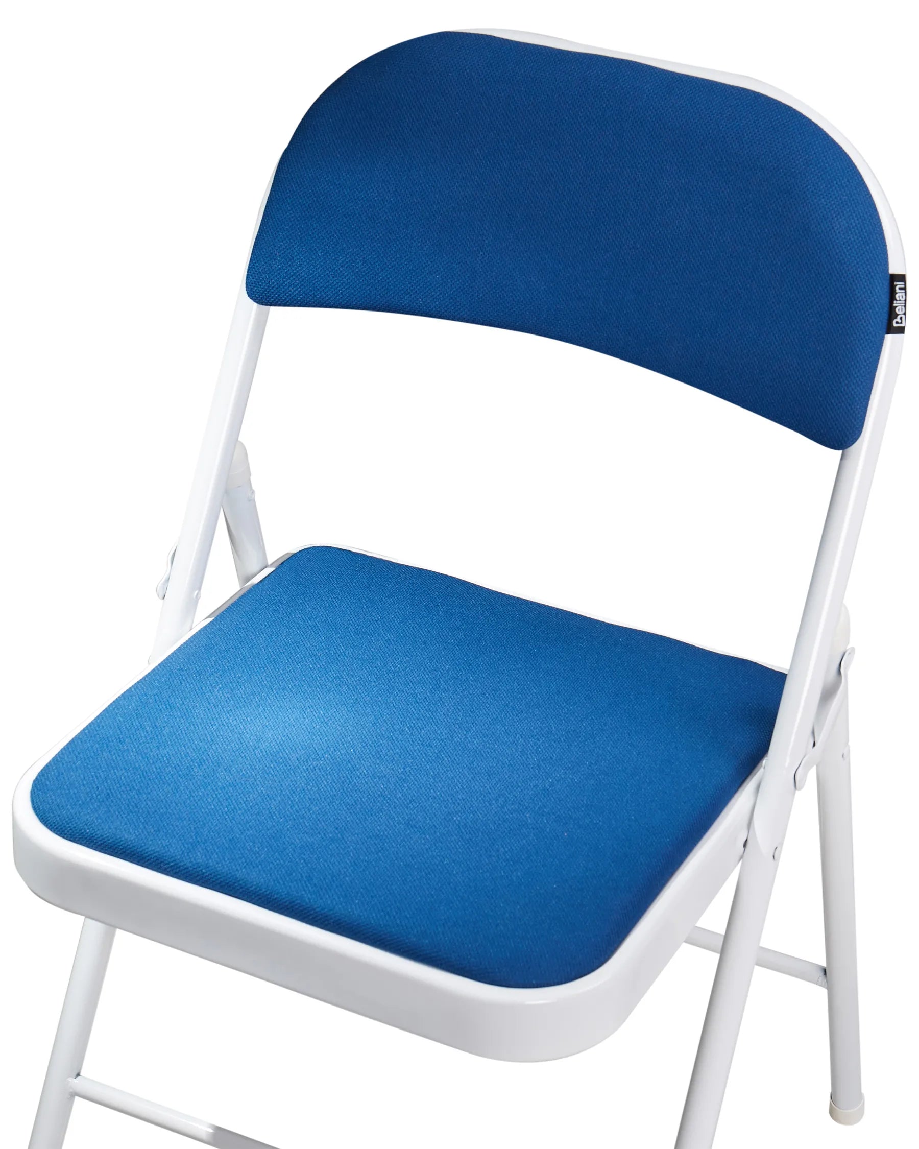 Set of 4 Folding Chairs SPARKS Blue/ White