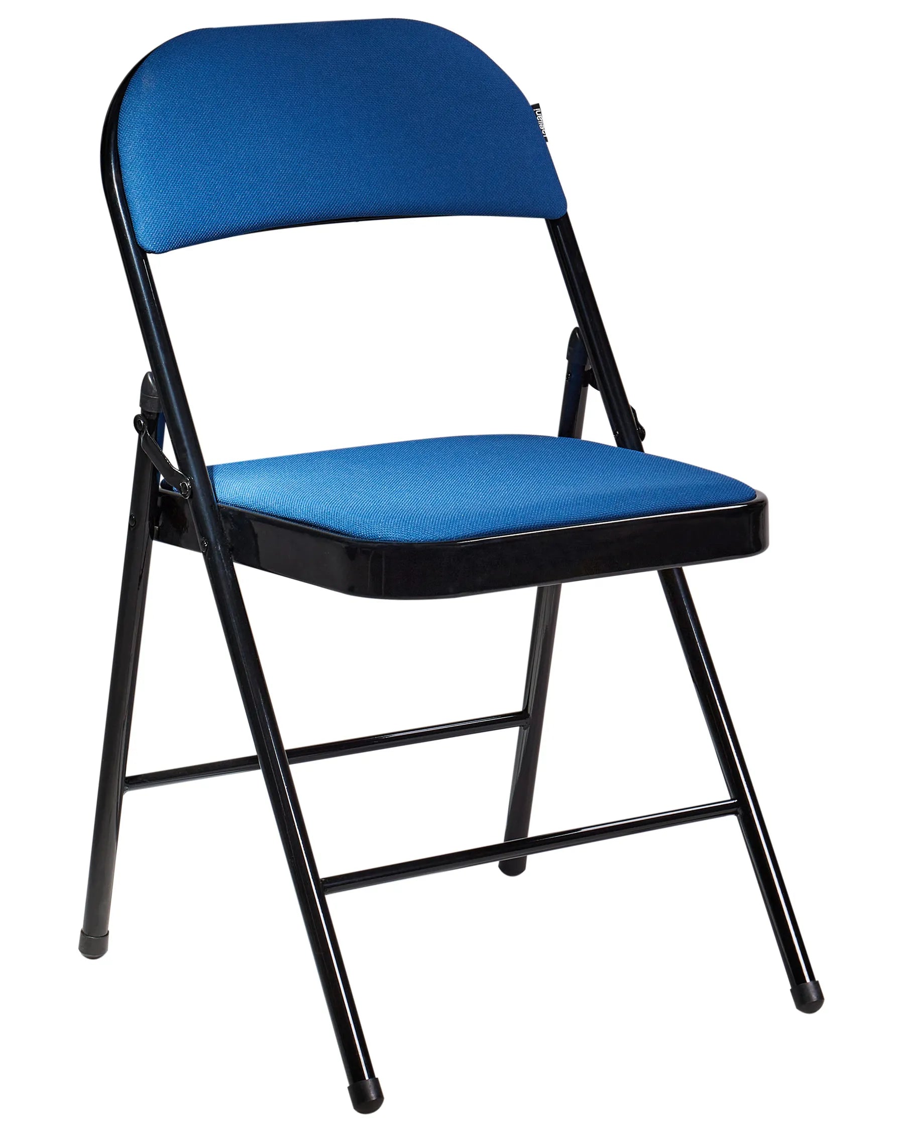 Set of 4 Folding Chairs SPARKS Blue/ Black
