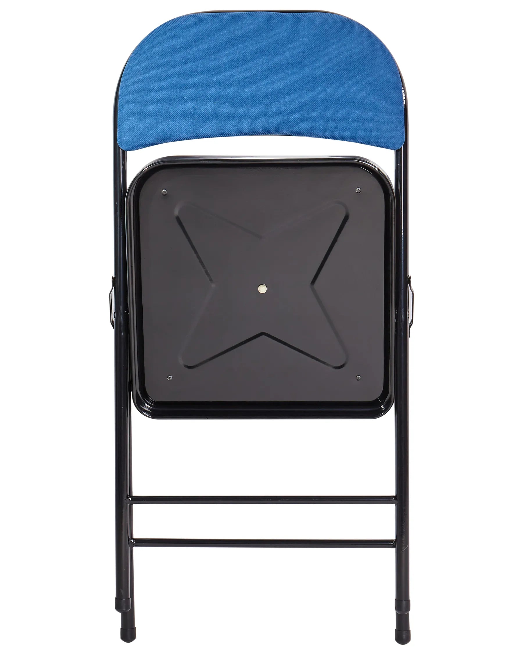 Set of 4 Folding Chairs SPARKS Blue/ Black