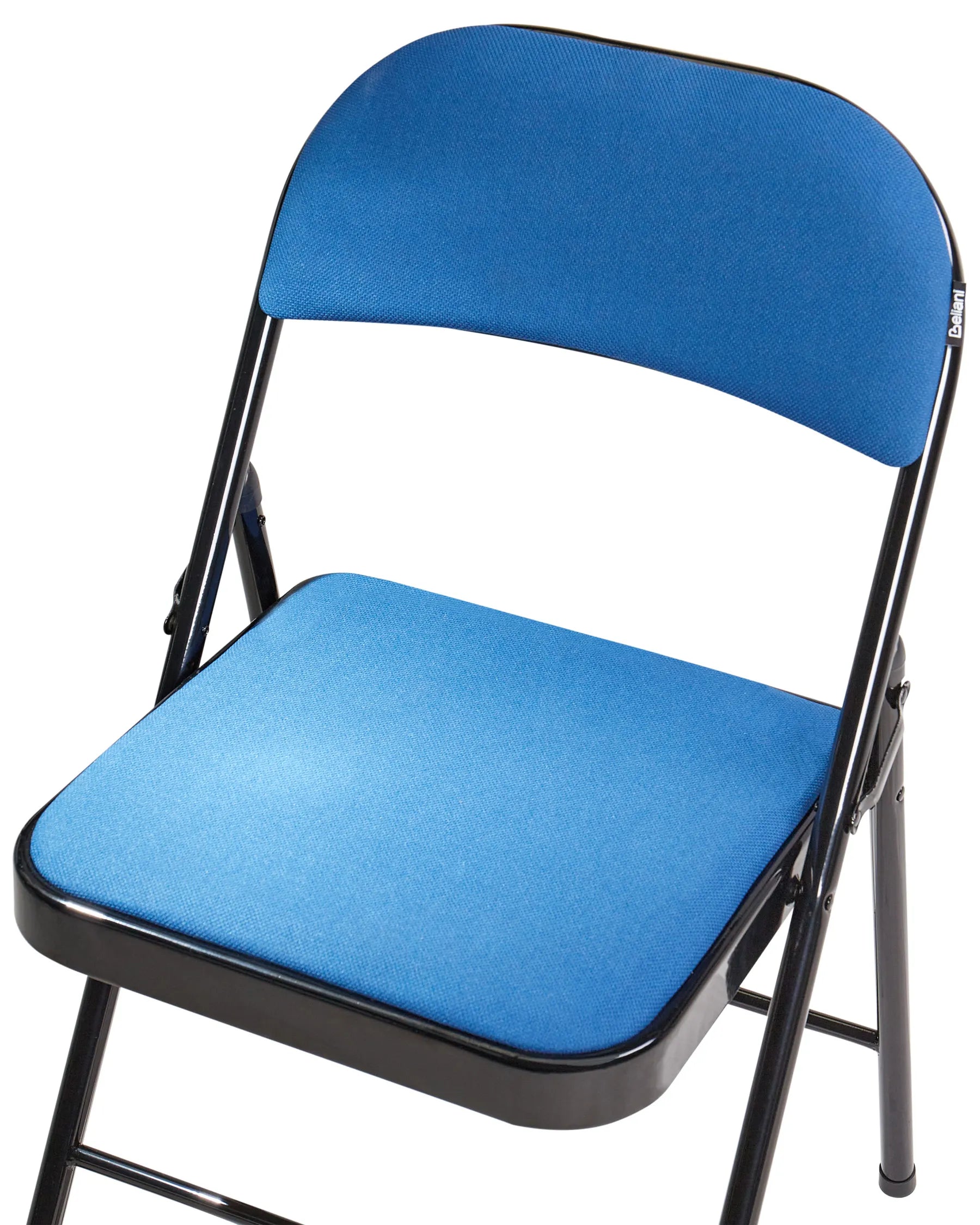 Set of 4 Folding Chairs SPARKS Blue/ Black