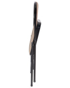 Set of 4 Folding Chairs SPARKS Beige/ Black