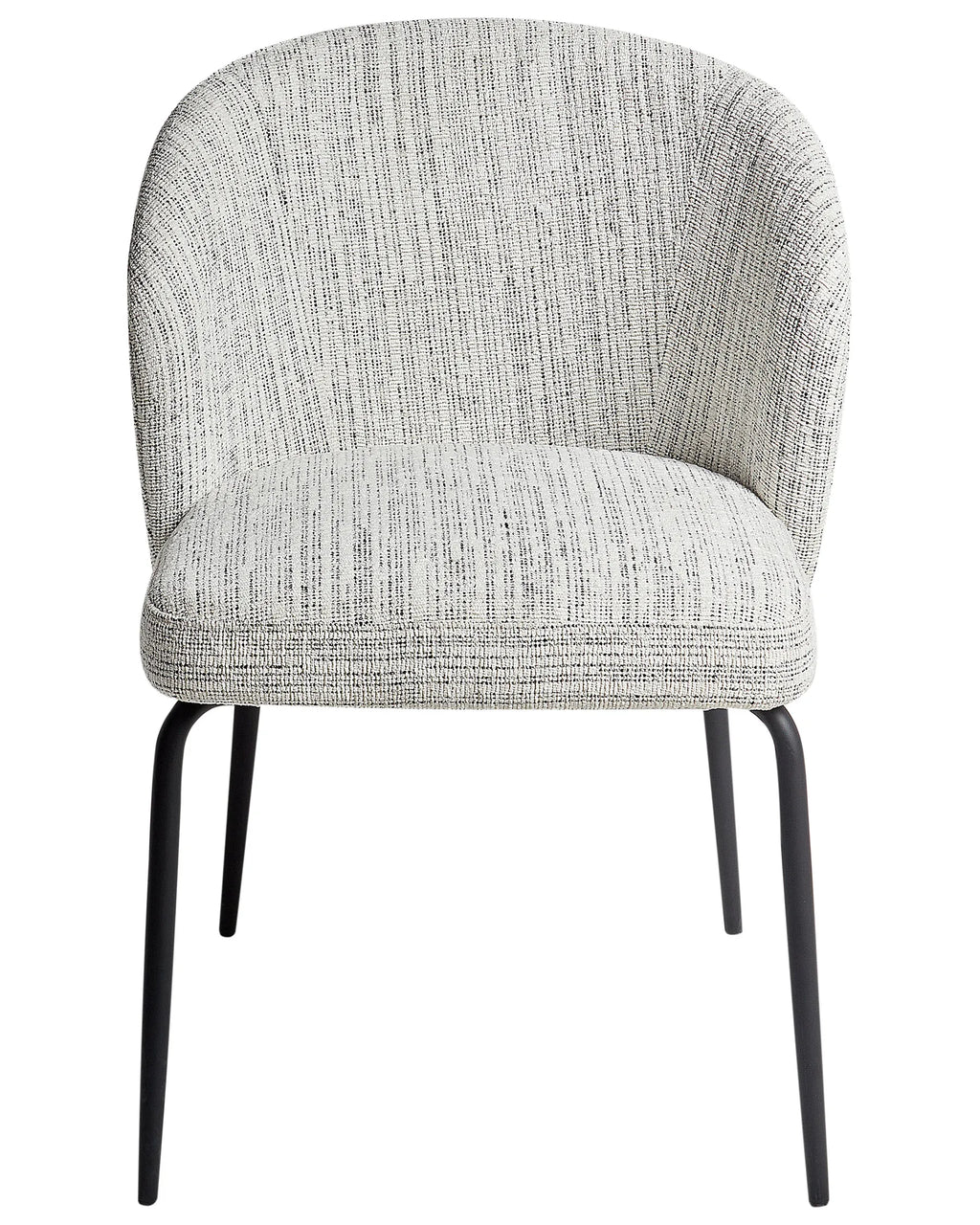 Set of 2 Dining Chairs ZANA Fabric White