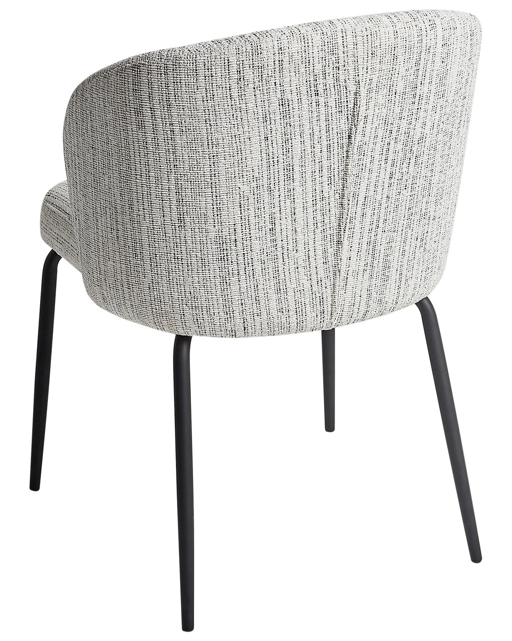 Set of 2 Dining Chairs ZANA Fabric White