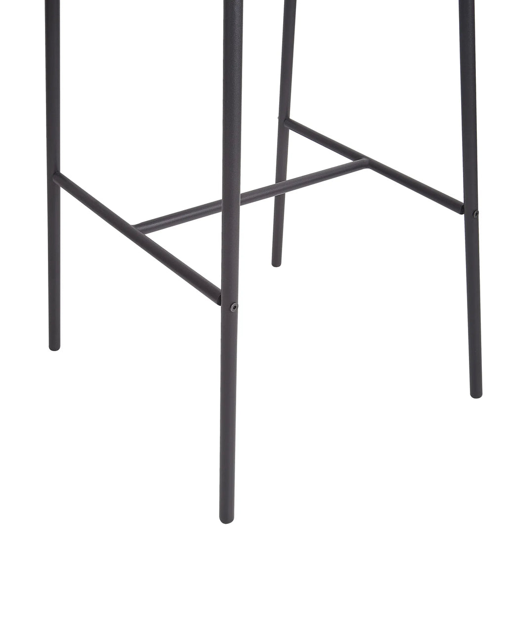 Set of 2 Bar Chairs KIANA Faux Leather Brown