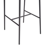 Set of 2 Bar Chairs KIANA Faux Leather Brown